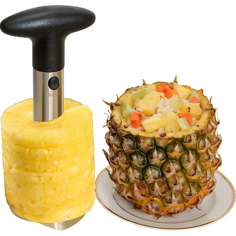 1PCS Edelstahl Einfach Zu Bedienen Ananas Schäler Zubehör Ananas Slicer Obst Messer Cutter Corer Slicer Küche Werkzeuge